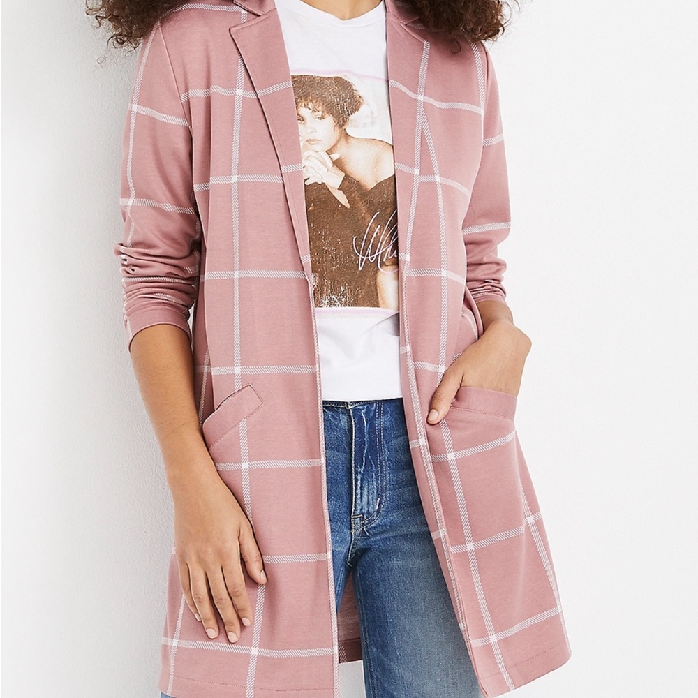 Maurice’s Plaid Duster Blazer